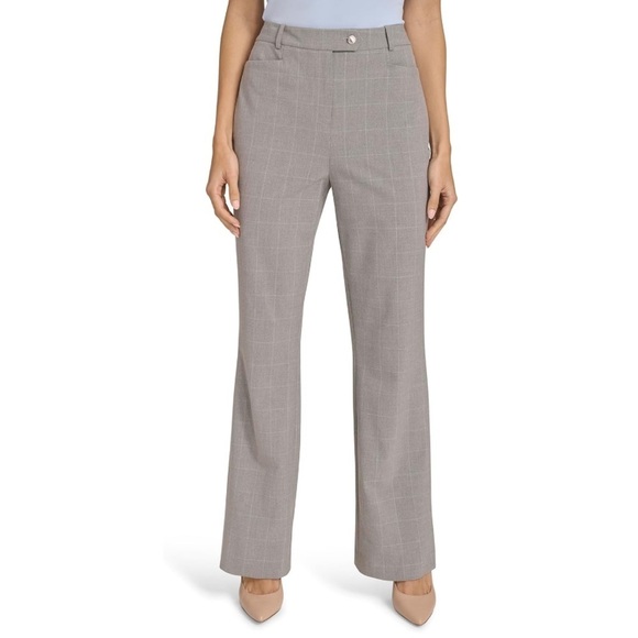 NWOT Calvin Klein dress pants gray plaid - Picture 1 of 6